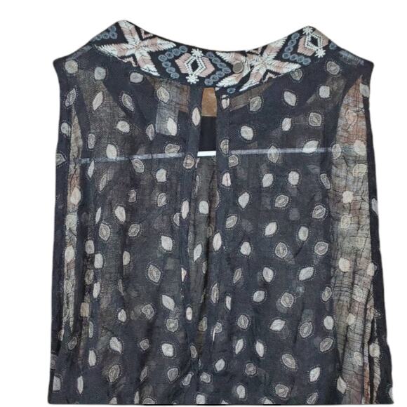 Free People High Neck Side Ties Tank Sz XS - Picture 6 of 13